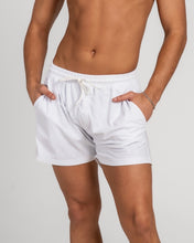 Load image into Gallery viewer, WHITE IBIZA BOARD SHORTS
